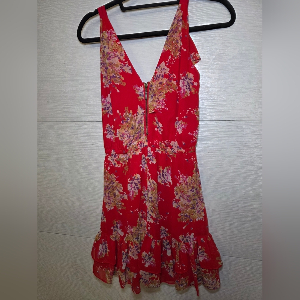 Vibrant Floral Mini Dress - Picture 3 of 4